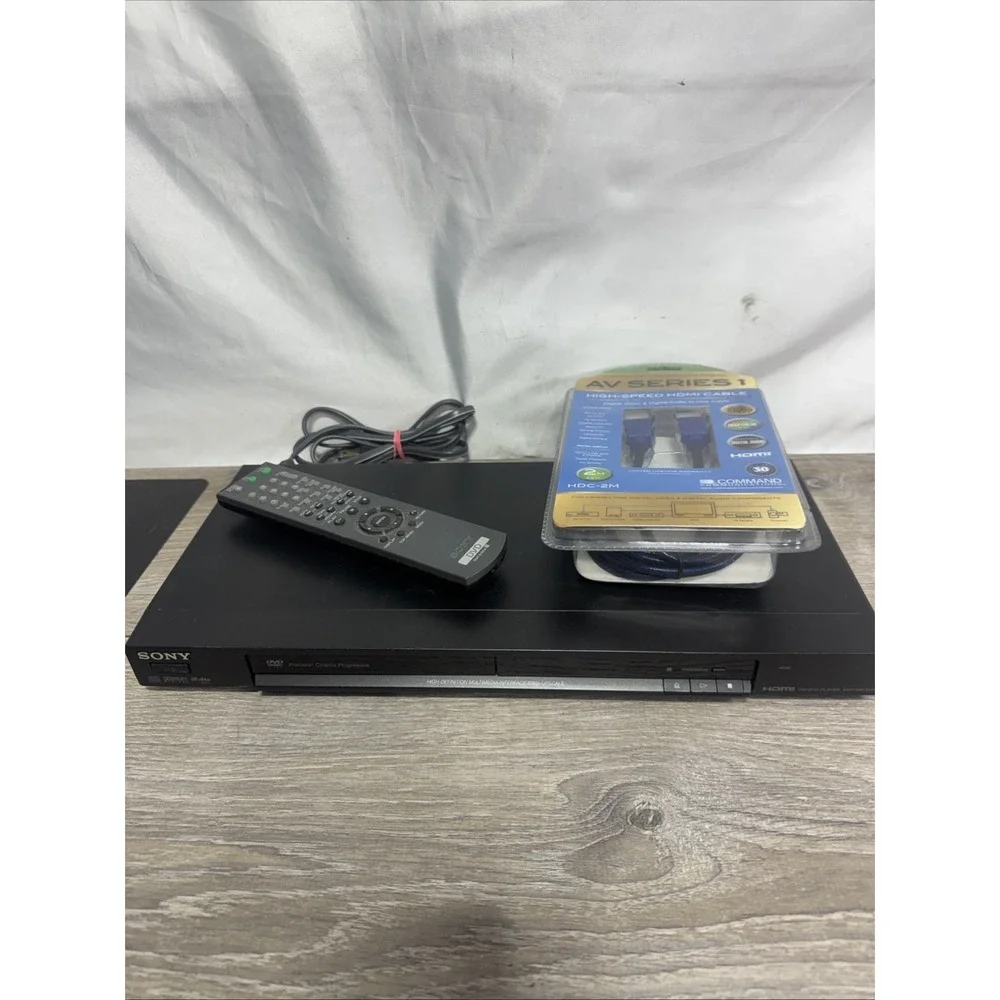 Sony DVP-NS72HP Black CD/DVD Player W/ Remote & New HDMI Cable Tested Working